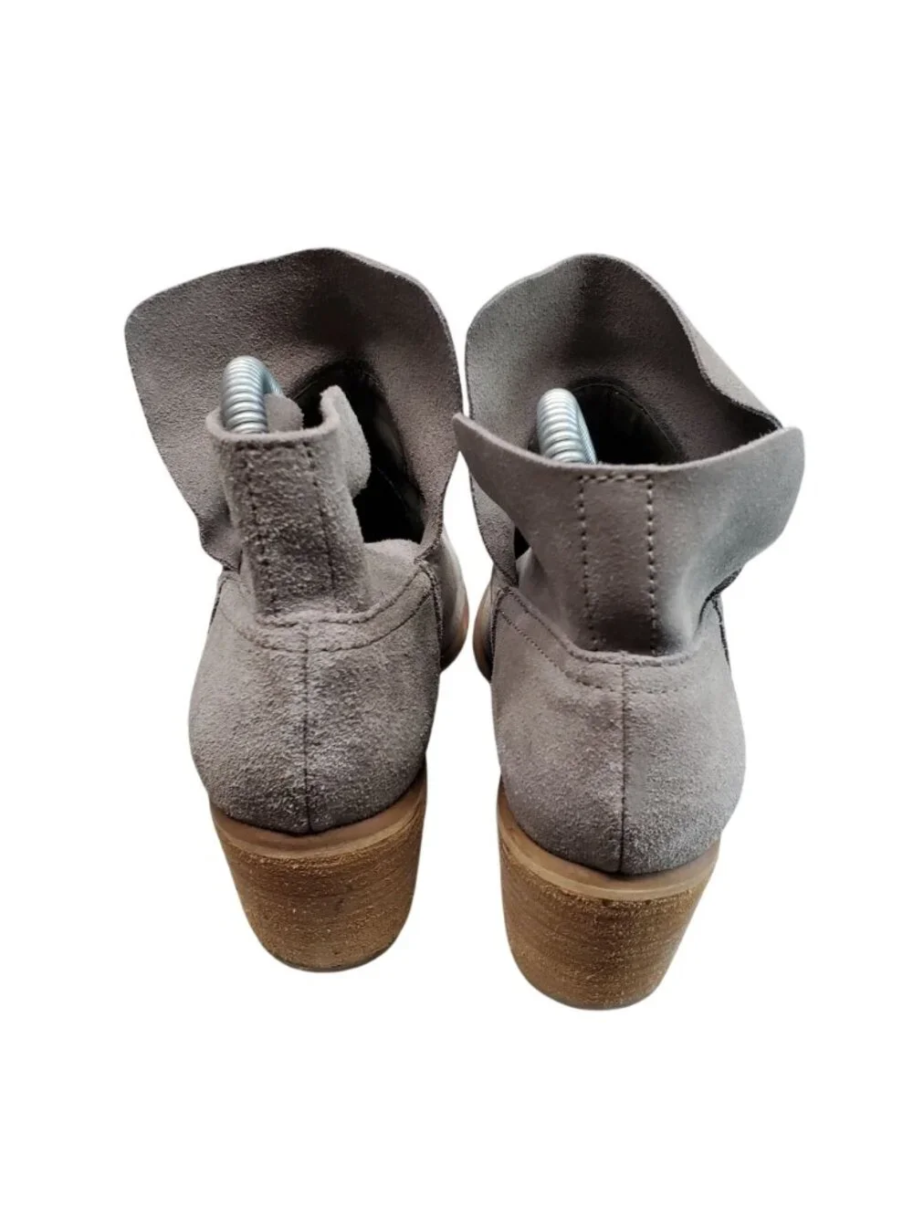 BP Shoes Womens Size 7 Brice Gray Suede Ankle Booties *Read*